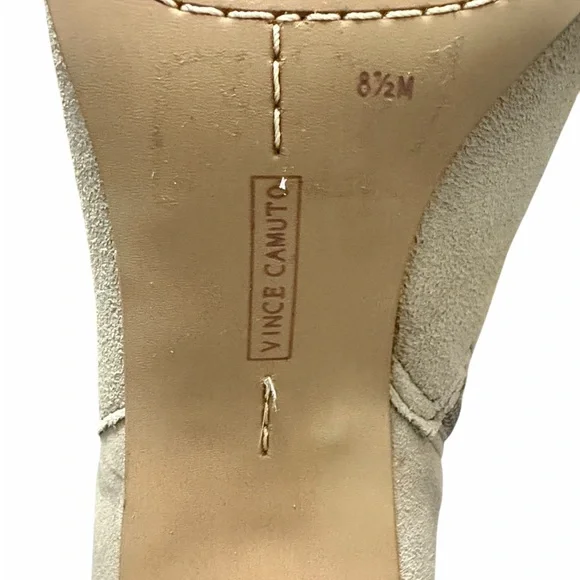 Vince Camuto Tressara Tan Heeled Boots Size 8.5 - Picture 12 of 14